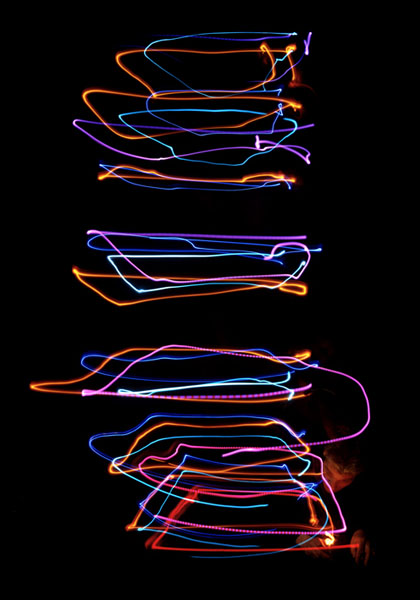 Horst Gl&auml;sker - Lichtzeichnungen